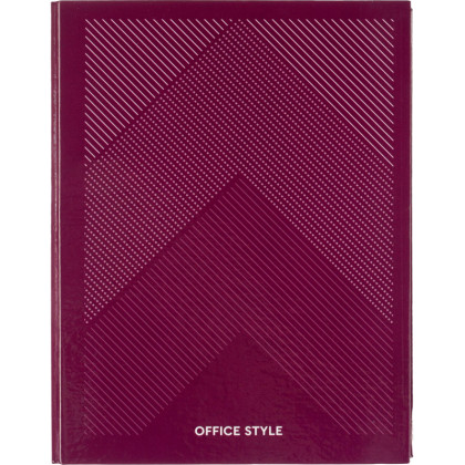 Бизнес-тетрадь А5 120л Attache,на кольцах,тв.обл,мат.лам,клет,Optima сирень