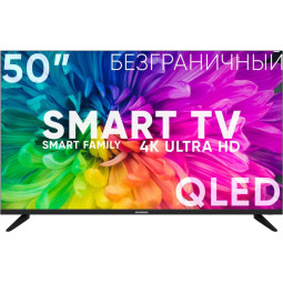 Телевизор Soundmax SM-QLED50T21SU(черный)\Q, UHD, смарт (Android)
