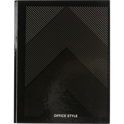 Бизнес-тетрадь А5 120л Attache,на кольцах,тв.обл,мат.лам,клет,Optima черн