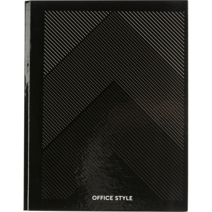 Бизнес-тетрадь А5 120л Attache,на кольцах,тв.обл,мат.лам,клет,Optima черн