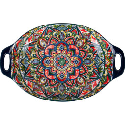 Блюдо с ручками Arabesque (синий) 31x20x5см 6шт/уп
