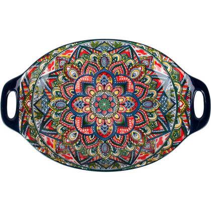 Блюдо с ручками Arabesque (синий) 31x20x5см 6шт/уп