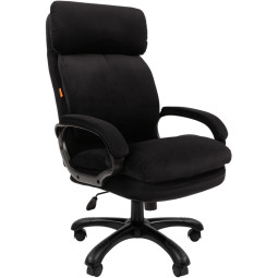 Кресло VT_Chairman Home 505 ткань Т-84 черный (черный пластик)
