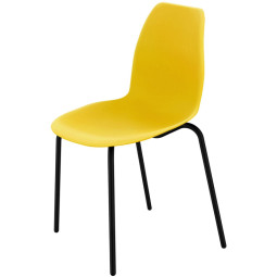 Стул Sheffilton SHT-ST29/S130 желтый/черный муар 194022