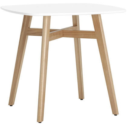 Стол обеденный SG_Target 80x80 белый ножки массив бука