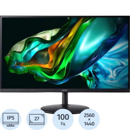 Монитор Acer (UM.HS2CD.E04)27/WQHD/IPS/100Hz/250cd/1ms/HDMI/DP
