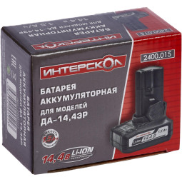 Аккумулятор ИНТЕРСКОЛ БА-1,5/14,4, 14.4В, 1.5Ач, Li-ion (2400.015)