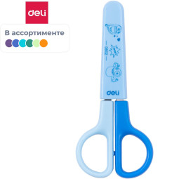 Ножницы Deli ED60200 Bumpees детские 121мм сталь ассорти карт.дисп. (1шт)
