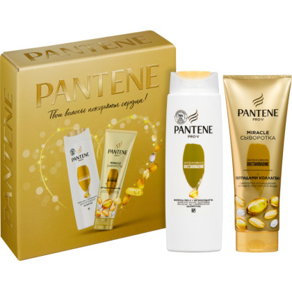 Подарочный набор PANTENE Шам д/влс+Сывор-конд 4в1 Интен вос 250мл+200мл жен