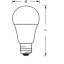 Лампа светодиодная OSRAM 10/12Вт Е27 1060Лм 4000К, груша