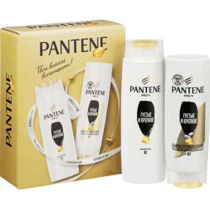 Подарочный набор PANTENE Шам+Бал Густ и крепк Укрп без утяж 250мл+200мл жен