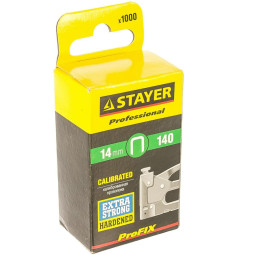 Скобы для степлера закал., тип 140, 14мм, 1000 шт STAYER 31610-14