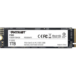 SSD накопитель Patriot P300 1ТБ M.2 2280 PCI-E x4 (P300P1TBM28)
