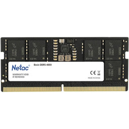 Модуль памяти Netac Basic DDR5 SO-DIMM 8GB 4800Мгц (NTBSD5N48SP-08)