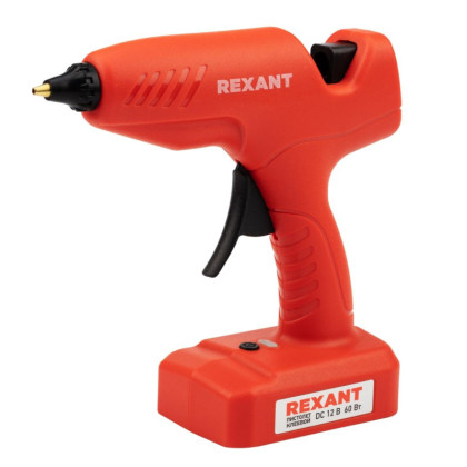 Пистолет клеевой аккумуляторный REXANT, 60Вт, d11 мм, &#039;ЭКСПЕРТ&#039; (12-1553)