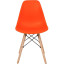 Стул для столовых SG_Eames PP оранжевый, деревянные ножки