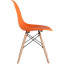 Стул для столовых SG_Eames PP оранжевый, деревянные ножки