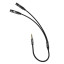 Разветвитель аудио PERO AD08 PREMIUM AUX SPLITTER MIC + SPEAK, черный