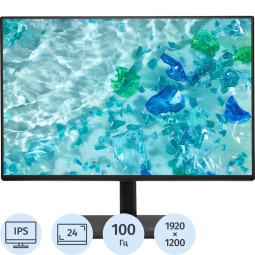 Монитор Acer Vero (UM.FB7CD.501)24/WUXGA/IPS/100Hz/300cd/4ms/HDMI/DP/VGA