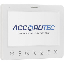 Монитор домофона ACCORDTEC AT-VD751C/M/SD WH  аналоговый, белый