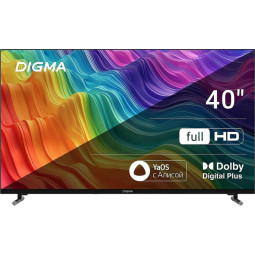 Телевизор Digma DM-LED40SBB33, FHD, смарт (Яндекс.ТВ)