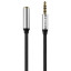 Кабель удлинитель PERO MC-03 JACK 3.5, 2м, Black