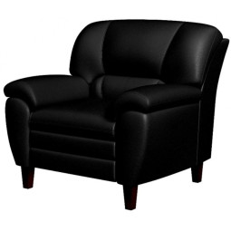 Кресло MV_Комус Мебель_BAYU (Ba1-2) к/з Or.16/Ec.3001 черн