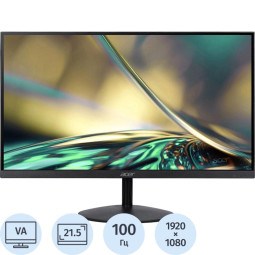 Монитор Acer SA222QHbi(UM.WS2EE.H02)21.5/FHD/VA/100Hz/250cd/1ms/HDMI