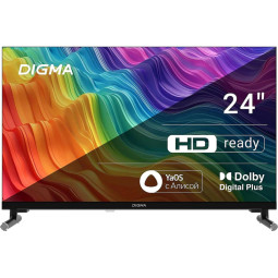 Телевизор Digma DM-LED24SBB32, HD ready, смарт (Яндекс.ТВ)