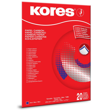 Бумага копировальная синяя KORES 1200 пачка 20л. &#039;7529079