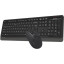 Набор клавиатура+мышь A4Tech Fstyler (FG1012 BLACK) клав:черн/сер мышь:черн