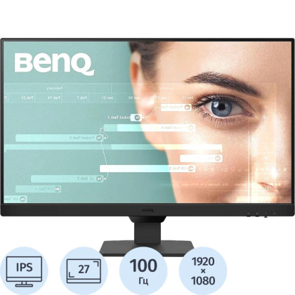 Монитор BenQ GW2790(GW2790)27/FHD/IPS/100Hz/250cd/5ms/HDMI\DP