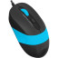 Мышь компьютерная A4Tech Fstyler FM10 чер/синий опт (1600dpi) USB (4but)