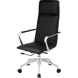 Кресло BN_Jl_EChair-593 TPU экокожа черный, алюминий