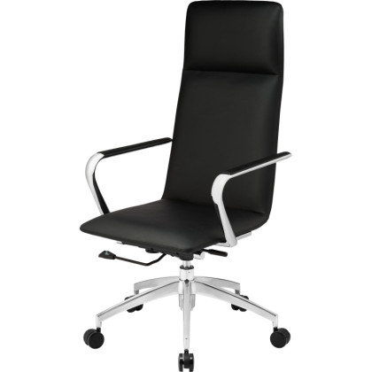 Кресло BN_Jl_EChair-593 TPU экокожа черный, алюминий