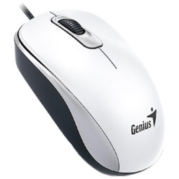 Мышь компьютерная Genius DX-110, USB, оптическая, 1000 DPI 1.5m, белый