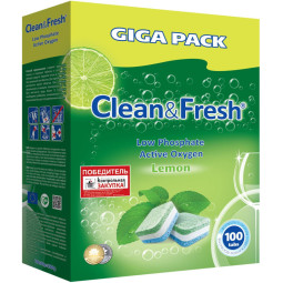Таблетки для ПММ Clean&amp;Fresh Allin1 (giga) 100шт/уп