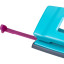 Дырокол ESSENTIALS METAL DECO металл,2 отв,20/25л,бирюз,короб.с подв.402400