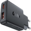 Зарядное устройство ACEFAST A69 PD30W GaN (USB-A+USB-C),сетевое, черный