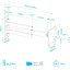 Кронштейн Arm Media LCD-7101, TV 10-28, настенный, наклонно-поворотный, сер