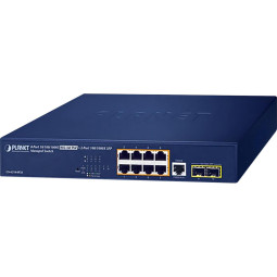 Коммутатор Planet IPv4/IPv6, 8-Port Managed 802.3at POE (GS-4210-8P2S)