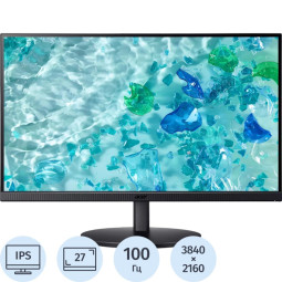 Монитор Acer Vero (UM.HB2CD.002)27/4K UHD/IPS/60Hz/350cd/4ms/HDMI/DP
