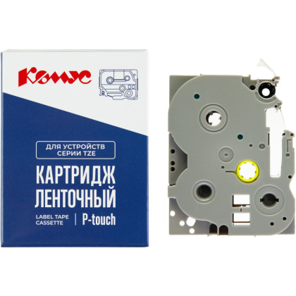Картридж Комус TZE-851(Brother TZE-851 черный на  золотом ,24мм/8м)