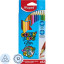 Карандаши цветные Maped COLOR&#039;PEPS STAR, трехгранные,дерево,12цв/наб,183212
