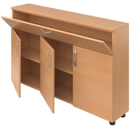 Тумба MET_для школьной доски 127x26x82 бук