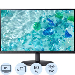 Монитор Acer Vero (UM.HB2CD.001)27/4K UHD/IPS/60Hz/350cd/4ms/HDMI/DP