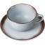 Чайная пара FLAT Shape PACIFICO (чаш200мл,блюдц14см)Oxford 136497,AO04-1C07