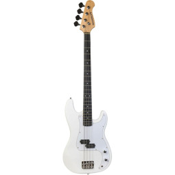 Бас-гитара Rockdale Stars PB Bass White пресижн бас, цвет белый, глянец