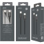 Кабель USB PERO DC-05 Type-C to Type-C, 3А, 60W, 1м, Black