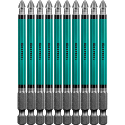 Бита KRAFTOOL Optimum Line PH2, 100 мм, тип E, 10 шт/уп (26122-2-100-10)